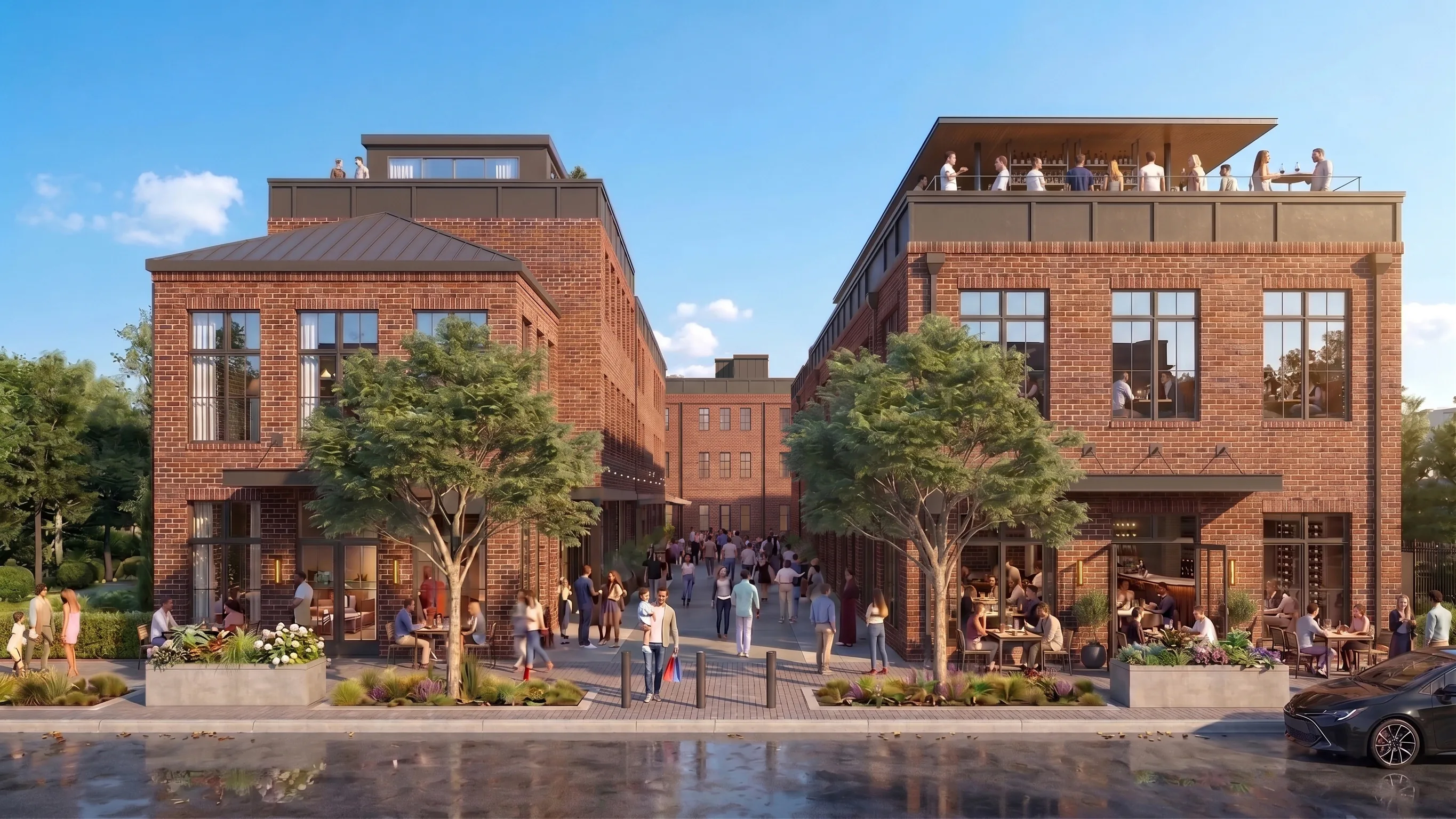 The Promenade Lofts above the shops and rooftop dining at Bonaire Park